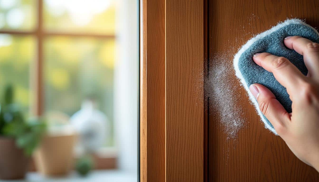 Repérer et traiter la graisse persistante sur les volets du salon