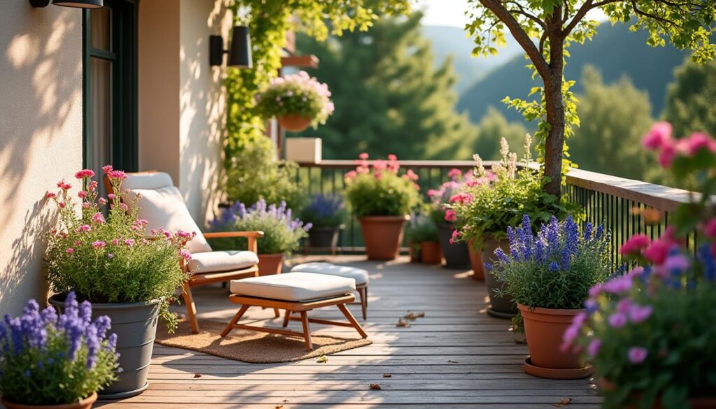 Avec quelles fleurs associer les vivaces sur un balcon de maison ?