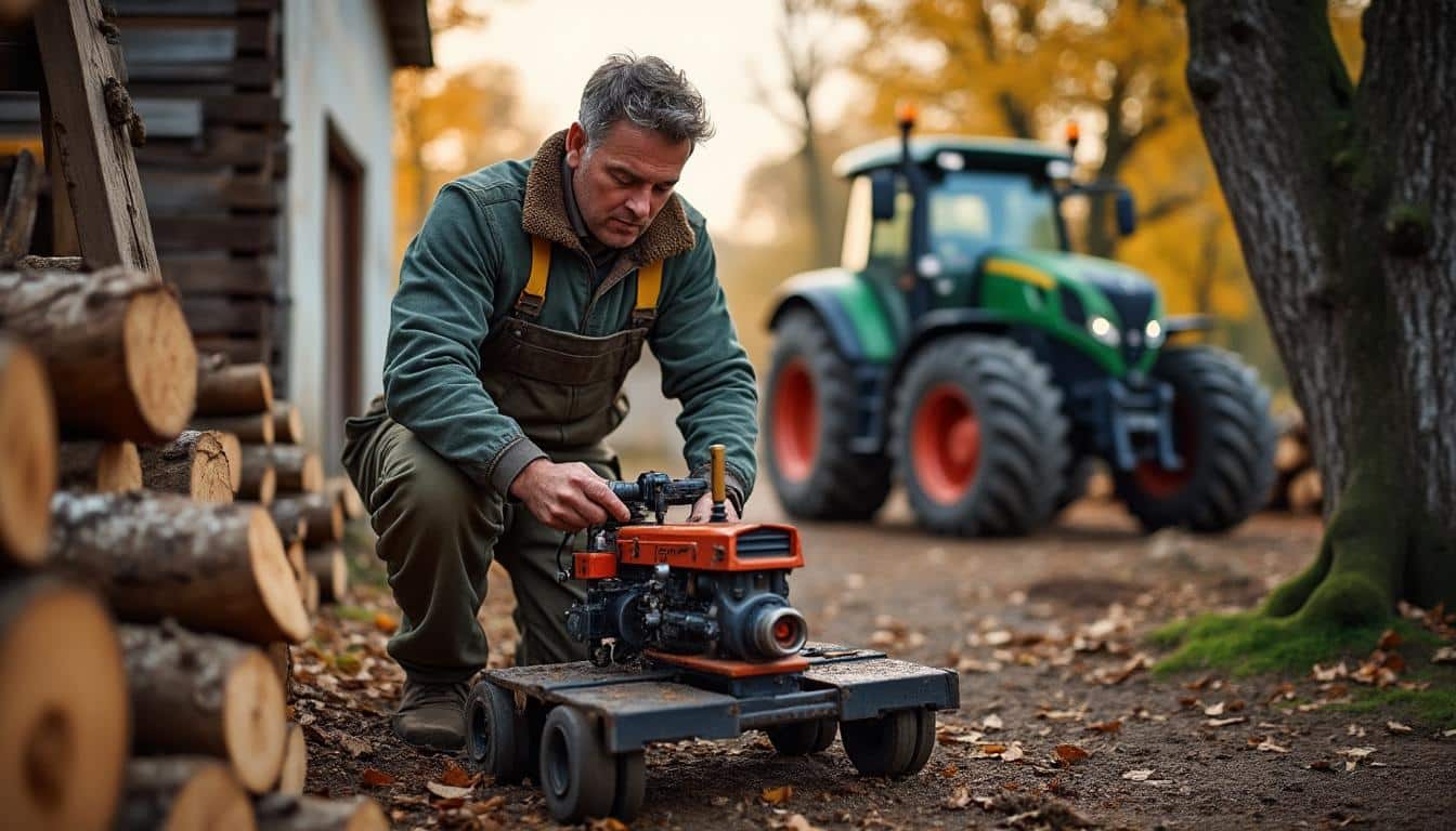 Illustration: Comment fonctionne un banc de scie à prise de force sur tracteur ?