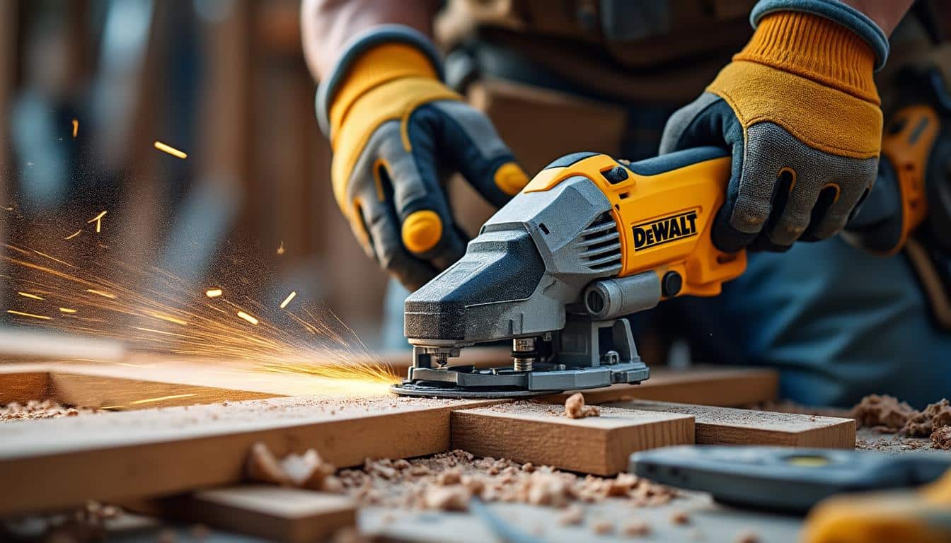 Illustration: Comprendre le fonctionnement de la lame de scie alligator DeWalt et son rôle essentiel dans le bâtiment