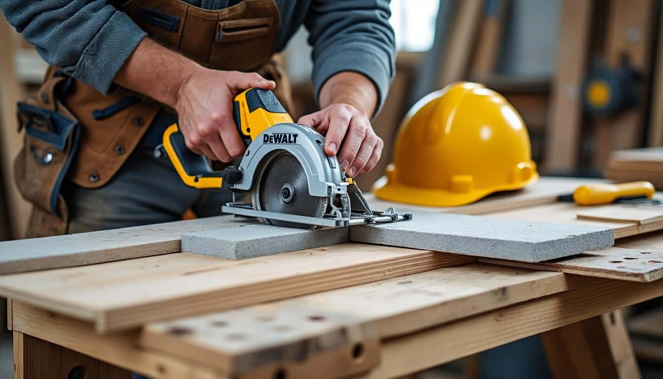 Illustration: Quels matériaux peut-on couper efficacement avec la lame de scie alligator DeWalt ?