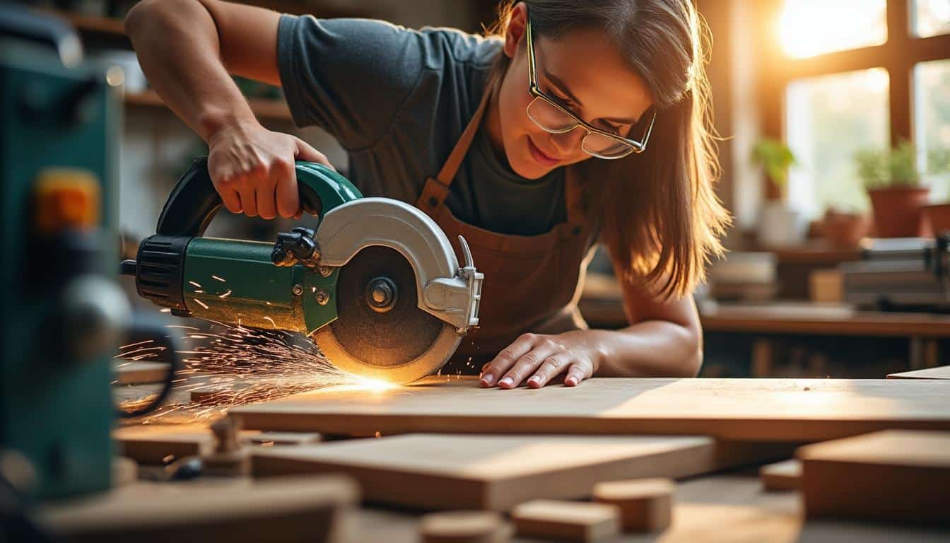 Illustration: Guide pratique pour utiliser correctement une scie radiale à bras