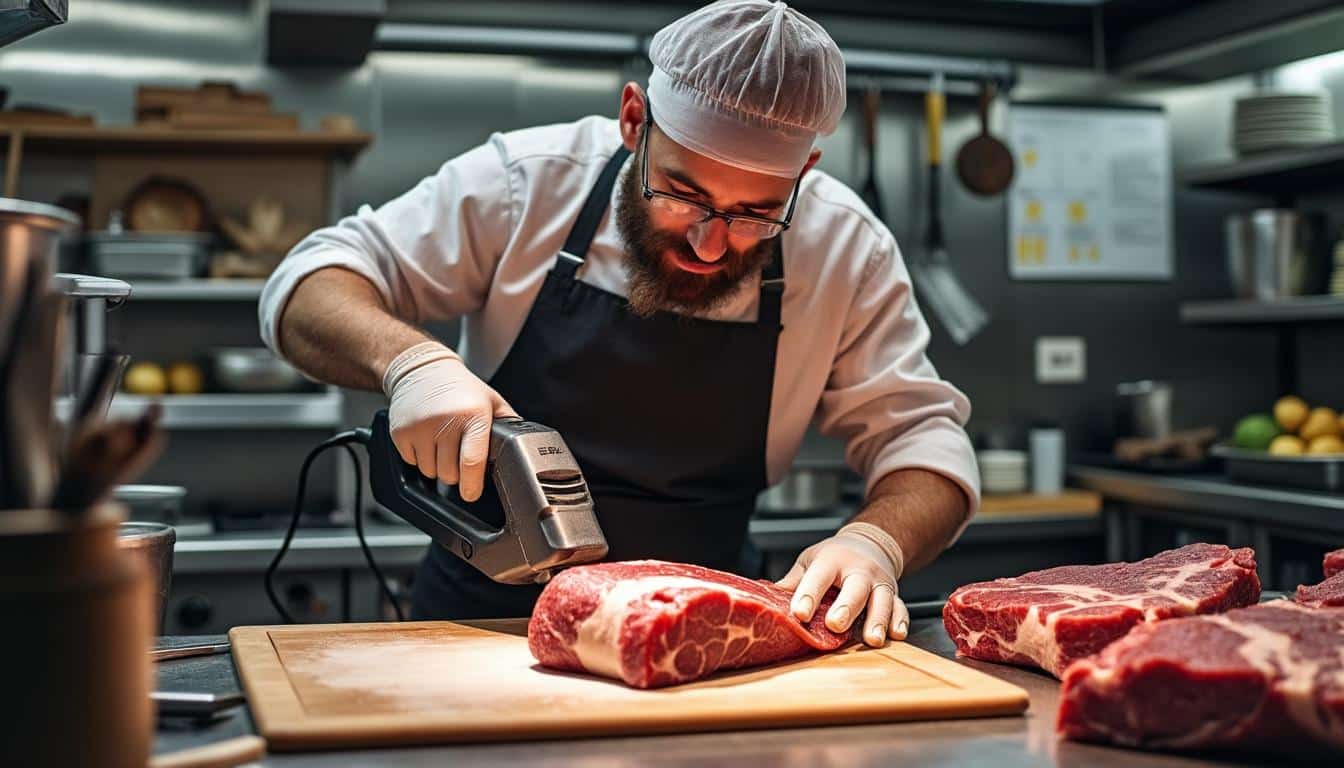 Illustration: Conseils pratiques pour utiliser et entretenir la scie à viande électrique en toute sécurité