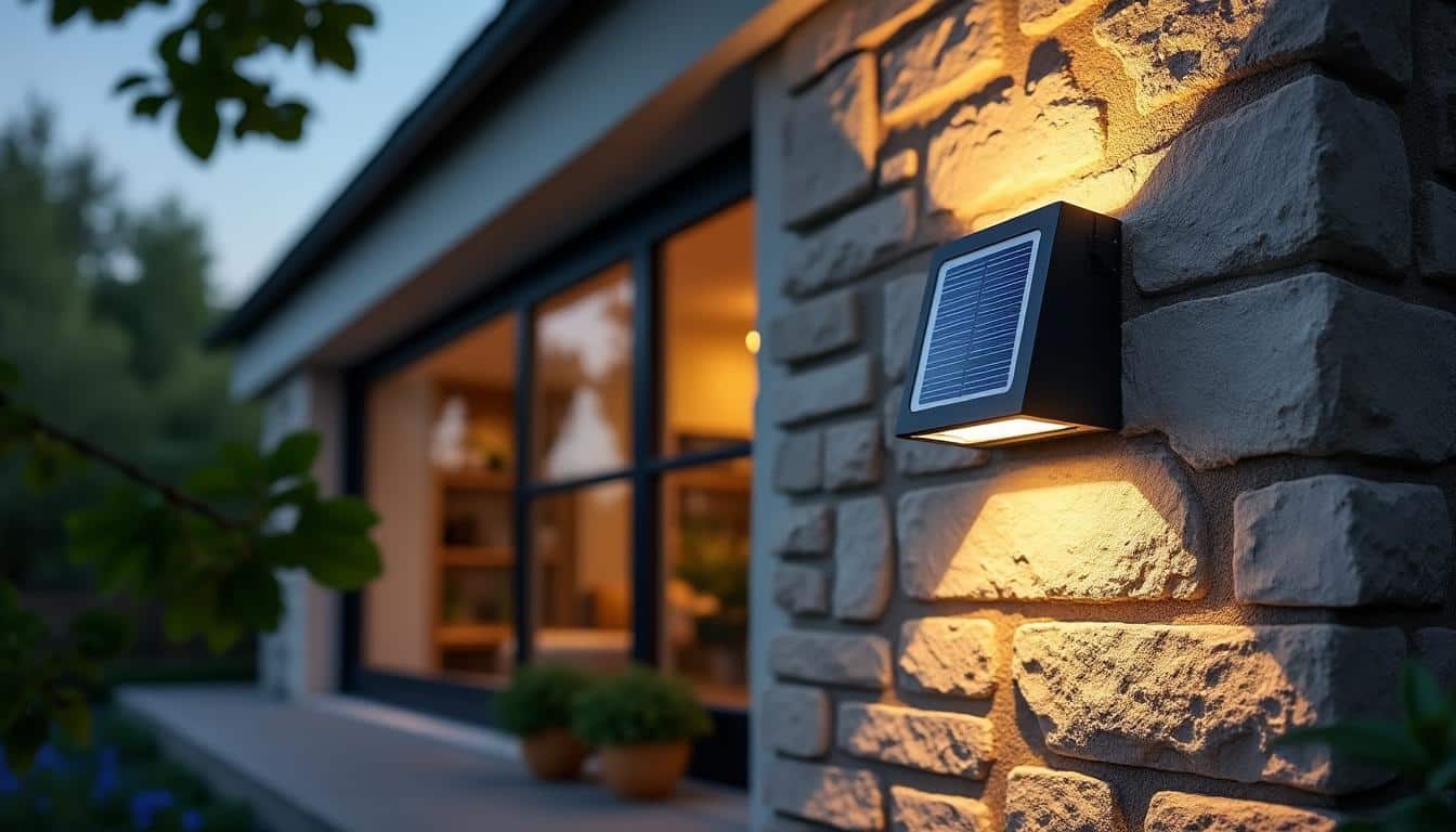 Illustration: Comprendre le fonctionnement d’un luminaire mural à énergie solaire