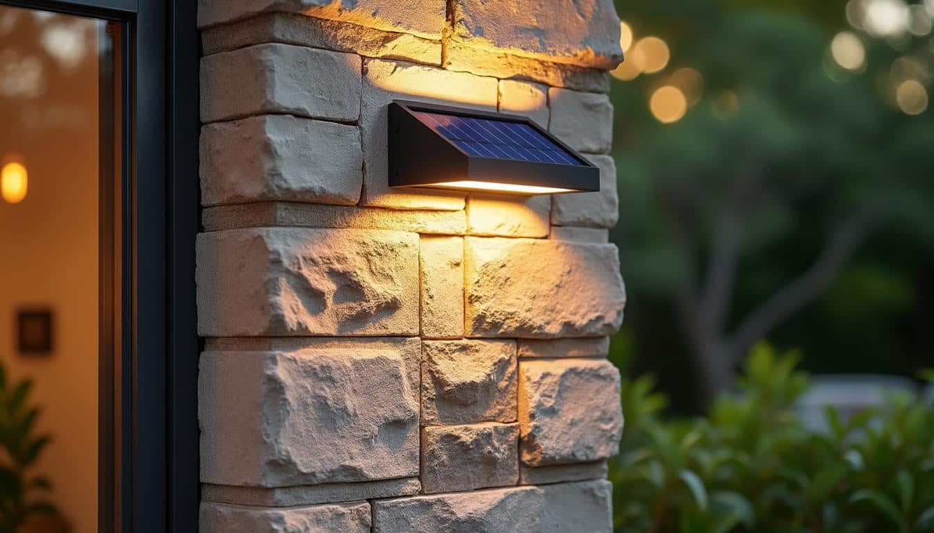 Applique murale solaire : éclairage extérieur autonome et écologique