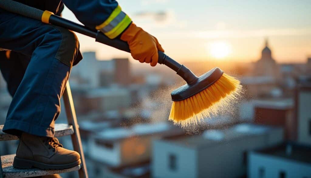 Brosse à toiture télescopique : guide pour un nettoyage sécurisé et efficace