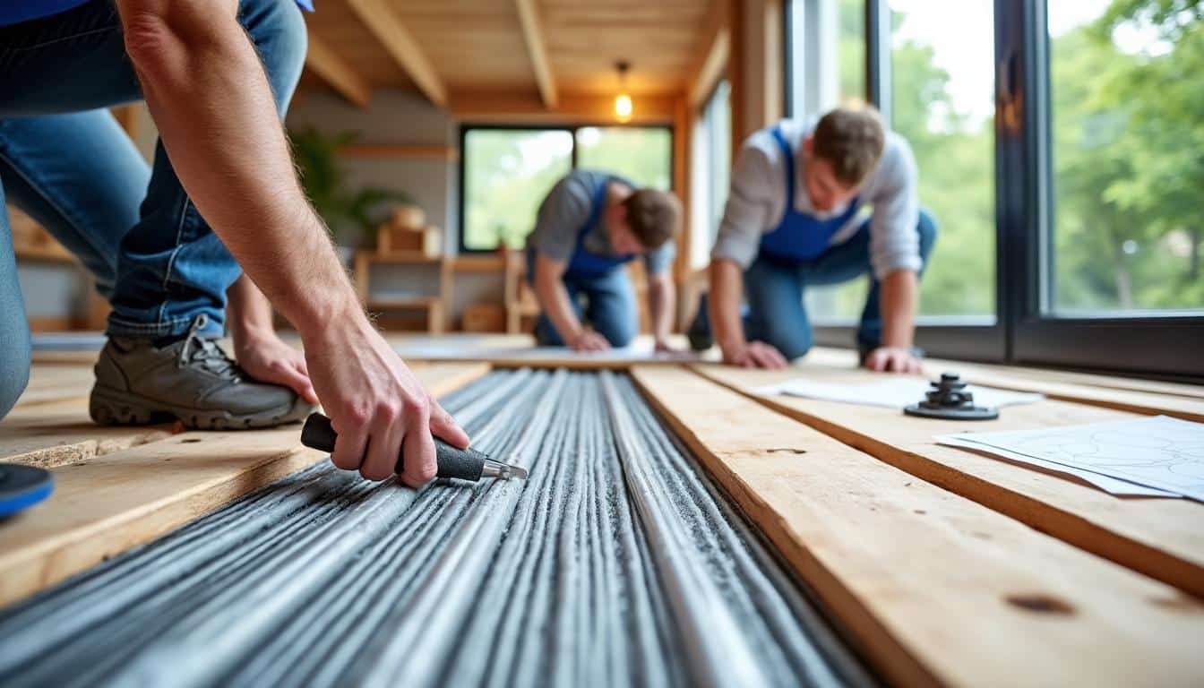 Illustration: Comprendre le fonctionnement d’un système de chauffage par plancher sec