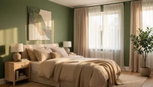 Peinture verte dans la chambre : idées et bonnes nuances