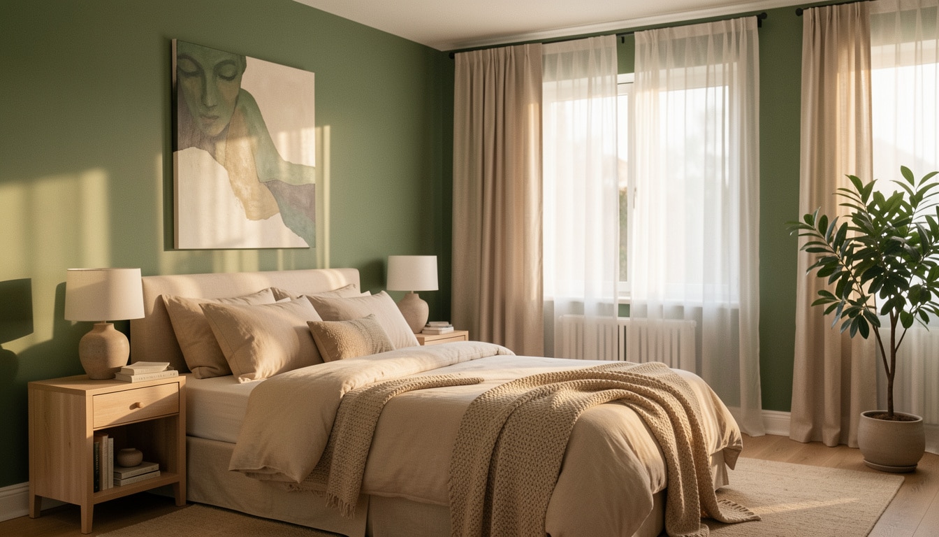 Peinture verte dans la chambre : idées et bonnes nuances
